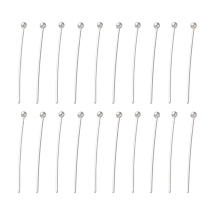 Srebro 925 Szpilki z Kulką, 21x0.5mm, 20szt (13WB32777)