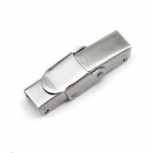 Zapięcie Klamra do Paska Zegarka, Stal Nierdzewna, 25x7x6mm, Otwór 5x3mm, 1szt (13WB29354)