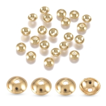 Nakładki na Koraliki, do Rękodzieła i Biżuterii, Stal Nierdzewna, Bezpłatkowe, Złoty, 4x1.5mm, 20szt (13WB29439)