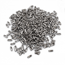 Zapięcie Łącznik do Łańcuszka Kulkowego, Stal Nierdzewna, 9x3.5, dla Kulki 2.4mm, 500szt (13WB29619)