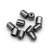 Końcówki do Sznura, Mosiądz, Kolumna, Trwała Powłoka, Stal Pistoletowa, 5x4mm, Otwór: 1mm, 10szt (13WB29675)