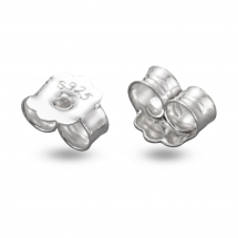Srebro 925 Zatyczki do Kolczyków, 5x6x3mm, Otwór 0.8mm, 1para (13WB29781)