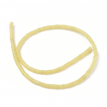 Koraliki Naturalny Jadeit Cytrynowy, Płaskie Okrągłe, 4x2mm, około 150szt/37.5cm/nić (13WB30152)