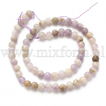 Koraliki Naturalny Ametyst, Okrągły, 6mm, około 60szt/37cm/nić (13WB30157)