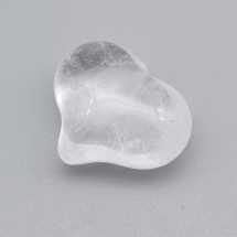Naturalne Kryształ Górski, Serce, Kamień Kieszonkowy do Medytacji, 20x25x11-13mm, Bez Otworu, 1szt (13WB30217)