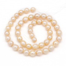 Koraliki Naturalne Perły Słodkowodne Keshi, Kropla, Barokowe, Lawendowy, 10-14x8-10mm, około 33szt/38cm/nic (13WB30327)