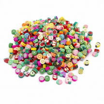 Koraliki Glina Polimerowa, Handmade, Owoce, 7-12x8-10x4-5mm, Mieszane kolory, 500szt/opakowanie (13WB30642)