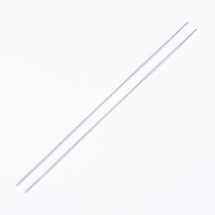 Igła do Koralików z Haczykiem, Nawlekacz Koralików, Żelazo, Patynowy, 18x0.04cm, 2szt (13WB30406)