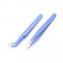 Zestaw Pęset, Stal Nierdzewna, Fioletowy, 11x0.9x0.3cm, 2szt/zestaw, (13WB30423)