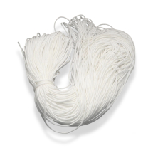 Sznurek Paracord Poliester i Spandex do Robienia Bransoletek, 16 Żylny, Biały, 2mm, 100m/wiązka (13WB30229)