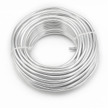Drut Aluminiowy, Okrągły, do Tworzenia Biżuterii, do DIY, Kolor: Srebrny, 6mm, 7m/szpula(13WB30260)
