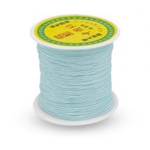 Sznurek Nylonowy, Pleciony, do Tworzenia Biżuterii, Kolor: Turkusowy, 0.5mm, około 135m/szpula (13WB30498)
