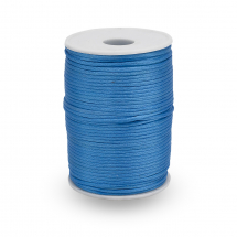 Sznurek Poliester, do Tworzenia Biżuterii, Kolor: Jasnoniebieski, 2mm, około 85m/spula (13WB30506)