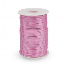 Sznurek Poliester, do Tworzenia Biżuterii, Kolor: Różowy, 2mm, około 85m/spula (13WB30524)