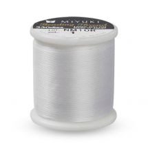MIYUKI Nylonowa Nić do Koralików, Japonia, Biały Duch, Nr 1, 0.203mm, okolo 50m/szpula (13WB30563)