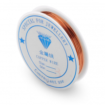 Drut Miedziany, do Rękodzieła i Biżuterii, Piaskowy Brązowy, 0.8mm, 3m/szpula (13WB30577)