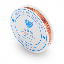 Drut Miedziany, do Rękodzieła, Piaskowy Brązowy, 0.4mm, 15m/szpula (13WB30579)