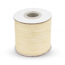 Sznurek Koreański Woskowany Poliestrowy, Beżowy, 0.5mm, 165m / szpula (13WB30582)