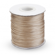 Sznurek Koreański Woskowany Poliestrowy, Złoty, 0.5mm, 165m / szpula (13WB30583)