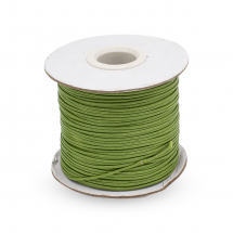 Sznurek Koreański Woskowany Poliestrowy, Oliwkowy Szary, 1mm, 75m / szpula (13WB30592)