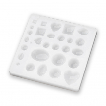 Forma Silikonowa, Mold do Wisiorków, do DIY, Kolor: Biały, 149x147x14mm, 1szt (13WB30568)