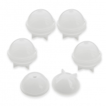 Forma Silikonowa, Kula, Mold do Żywicy Epoksydowej, 24.5x23mm, Wewnętrzny Rozmiar 20mm, 5szt (13WB30569)