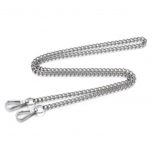 Łańcuszek do Torebki, Żelazny, z Obrotowym Zapięciem, Platynowy, Długość 119cm, 1szt (13WB30574)