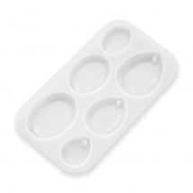 Forma Silikonowa, Mold, Kropla, do DIY, 118x65x7mm, Wewnętrzny Rozmiar 18-28.5x24-40mm, Otwor 2mm, 1szt (13WB30575)