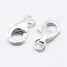 Srebro 925 Zapięcie Karabin-Lobster, 11.5mm, Karabin: 9.5x5.5x2.5mm, Otwór 1mm, 1szt (13WB30369)