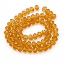 Koraliki Szklane Sztuczny Kryształ Fasetowany 10x7mm 72szt/50cm/sznur (5WB4831)