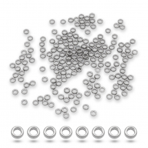 Koraliki Dystansowe, Stal Nierdzewna, Rondel, 1.5x0.8mm, 200szt (13WB31097)