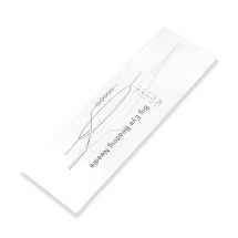 Igłą Giętka do Koralików, z Dużym Uchem, Cienkie, Rozdwojone, Stal Nierdzewna, 125x0.2mm, 1szt (13WB31259)