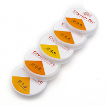 Zestaw 5 szpul Nici Sylikonowe do Bransoletek, Rękodzieła, Włókno Elastyczne, 5 Rozmiarów (13WB30885)