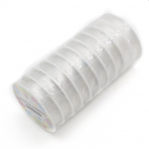 Nić Silikonowa Elastyczna Gumka do Bransoletek, Bezbarwna, 0.4mm/20m, 10szt (13WB30890)