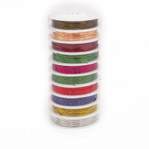 Мідний Дріт 0.8мм/4м, Мікс 10 кольорів, 0.8мм, 10котушок/набір, близько 4м/котушка, (13WB30943)