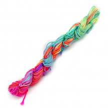 Sznurek Nylonowy do Tworzenia Biżuterii, Mix, 1mm, około 24m / wiązka (13WB30989)