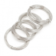 Zestaw Drut Aluminiowy, Kolor: Srebrny, Grubość 0.8-1.5mm, 10m/szpula, 4 szpule/zestaw (13WB31210)