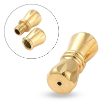 Zapięcie Skręcane, Stal Nierdzewna, Śrubowe, Złoty, 11.5x5mm, 1szt (13WB31034)
