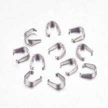 Uchwyty do Wisiorków, Stal Nierdzewna, Rozmiar: 5.5x5x2.5mm, 100szt/opakowanie, (13WB31116)