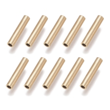 Koraliki Rurki, Stal Nierdzewna, Powłoka Jonowa (IP), Kolor: Złoty, 15x3mm, Otwór 2mm, 10szt/opakowanie, (13WB31145)