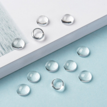 Kaboszony Szklany, Półokrągłe, Przejrzysty, do Tworzenia Biżuterii, Bezbarwny, 8x4.5mm, 200szt / opakowanie (13WB31214)