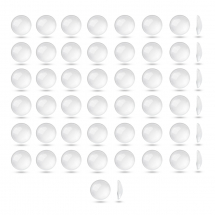 Kaboszony Szklane Przezroczyste, do Tworzenia Biżuterii, Bezbarwne, Rozmiar: 20x6mm, 50szt, (13WB31302)