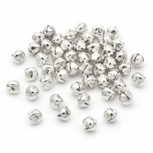 Zawieszki Dzwoneczki, Żelazny, Srebrny, 9.5x8x7mm, Otwór 1-2mm, 1000szt (13WB31732)