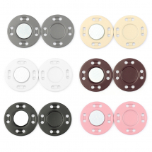 Zestaw Zapięcie Magnetyczne, do Torebki / Portfela, Żelazo, 2x0.3cm, 6 Kolorów, 6szt / zestaw, (13WB31354)