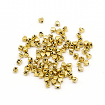 Намистини-Розділювачі Серце зі Сплаву, Античне Золото, 3.5х4х3мм, Отвір 1.5мм, (2WB28694)