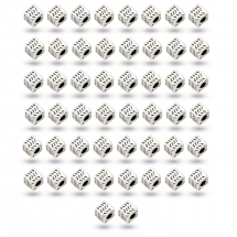 Koraliki Dystansowe, Biżuteria Stop, Kostki, Antyczne Srebro, 4.5x4.5x4.5mm, 50 szt (5WB5012)