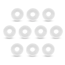 Koraliki Dystansowe, Plastikowe, Pączek, Bezbarwny, 3.5x0.8mm, 10 szt (13WB26669)