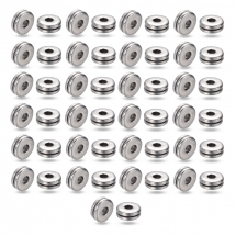 Koraliki Przekładki Tybetański Styl, Dystansowe, Stop, Płaskie Okrągłe, Antyczne Srebro, 6x2.5mm, 50szt (13WB31455)