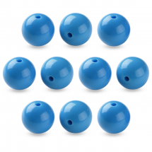 Koraliki Akrylowe Okrągłe Kulki, Ciemnoniebieskie, 20x19mm, Otwór 3mm, 10szt (13WB31595)