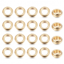 Koraliki Dystansowe, Przekładki, Stal Nierdzewna, Rondel, Złoto, 6x2mm, 20szt (13WB32048)